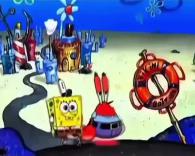 Spongebob and Mr. Krabs journey meme template