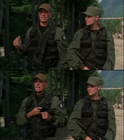 Stargate SG1 soldiers talking meme template