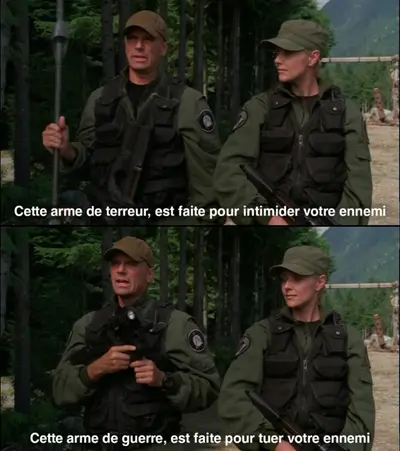 Stargate weapon of terror meme template