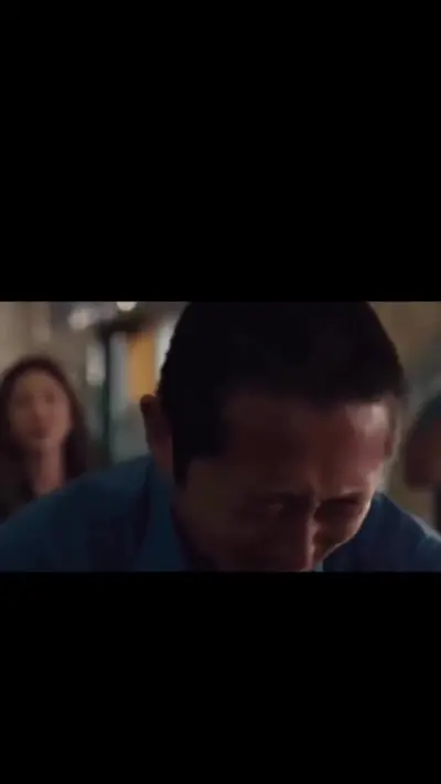 Steven Yeun crying in church Beef meme template