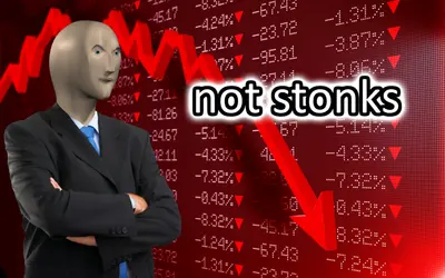 Stonk not meme template