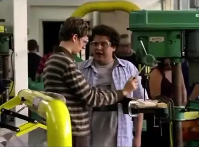 Superbad drilling holes meme template