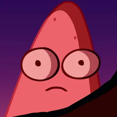 Surprised Patrick Star meme template