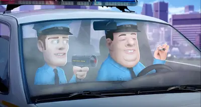Têtes à claques police radar meme template