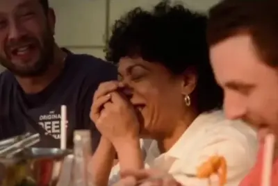 The Bear Eating At The Table Happy Scene meme template