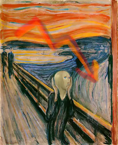 The Scream painting meme template