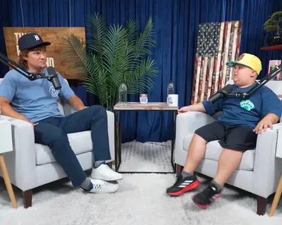 Theo Von and The Rizzler meme template