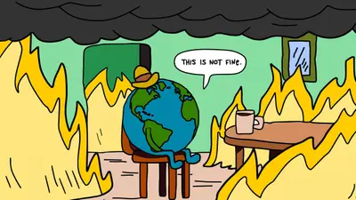This is not fine meme template