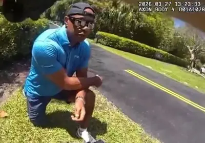 Tiger Woods Taking a Knee meme template