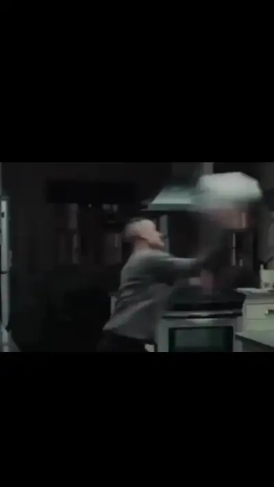 Toby Maguire freaking out in the kitchen (Brothers) meme template