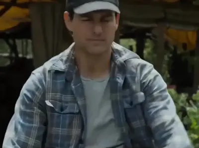 Tom Cruise relaxing meme template