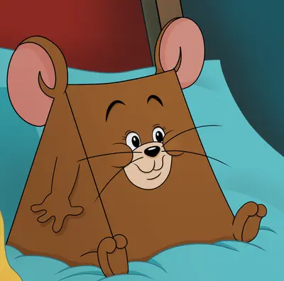 Triangle jerry i know he ate a cheese hd redraw tom and jerry u gibus squidward on Reddit meme template