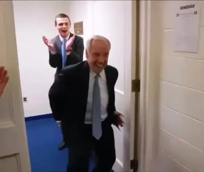 UNC Coach Locker Room meme template