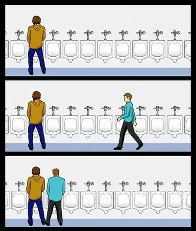 Urinal Guy meme template