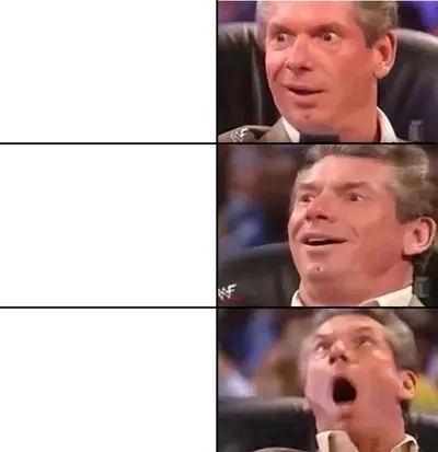 Vince McMahon Reaction meme template