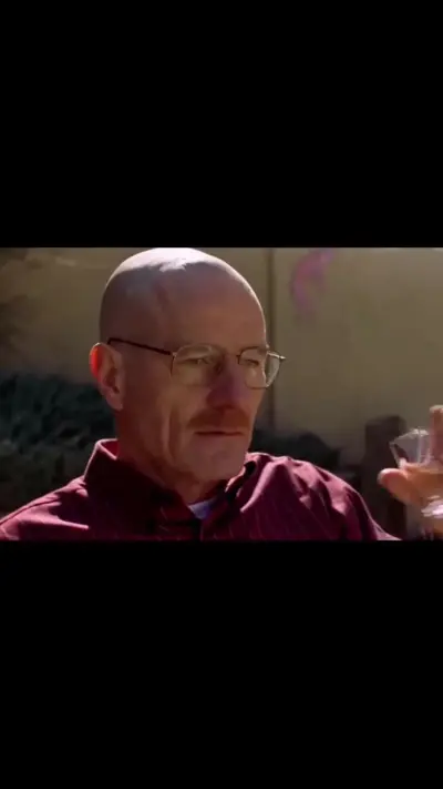 Walter White taking a shot meme template