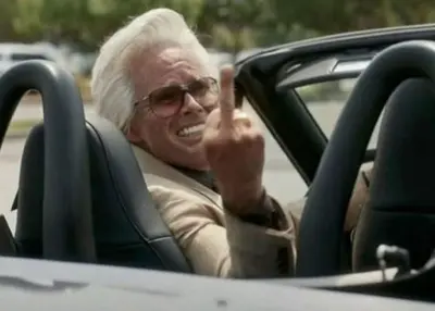 Walton Goggins middle finger meme template