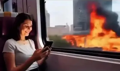 We didn't start the fire meme template