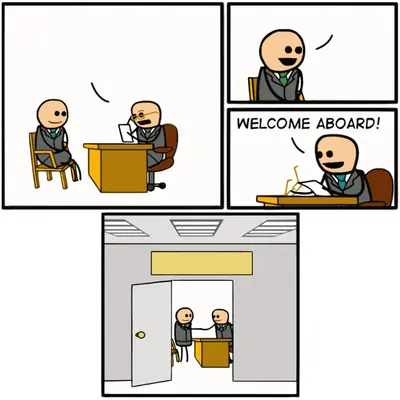 Welcome aboard office meme template