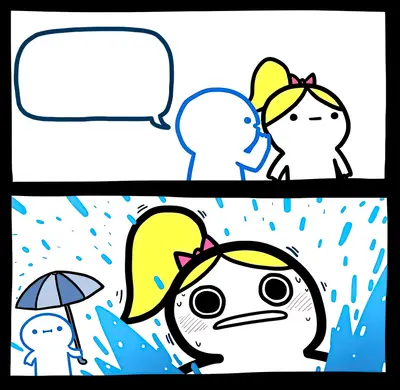 Whispering reaction meme template