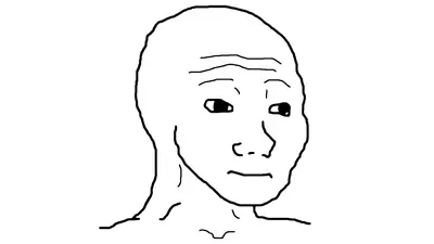 Wojak feels guy meme template