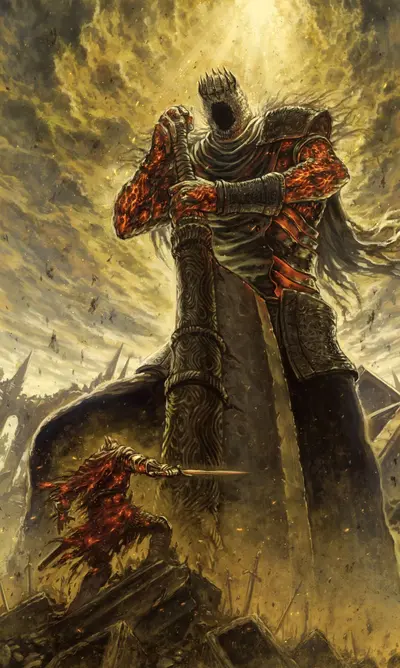 Yhorm Dark Souls meme template