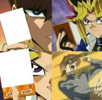 Yu Gi Oh meme template