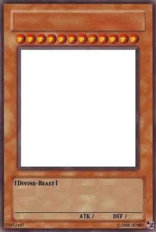 Yugioh card meme template