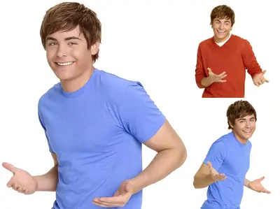 Zac Efron shrugging meme template