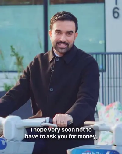 Zohran Mamdani asking for money meme template